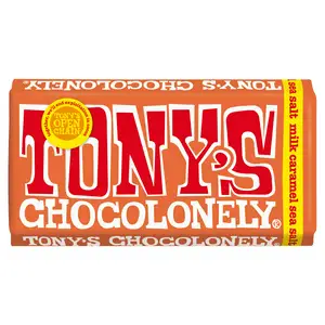 Tony's Chocolonely Milk Chocolate Caramel Sea Salt 180g