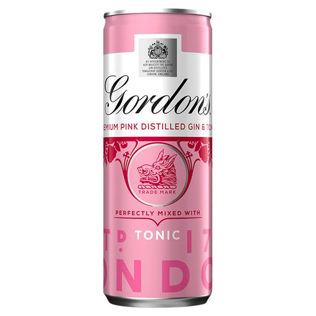 Gordon’s Pink Gin & Tonic Premix 250Ml