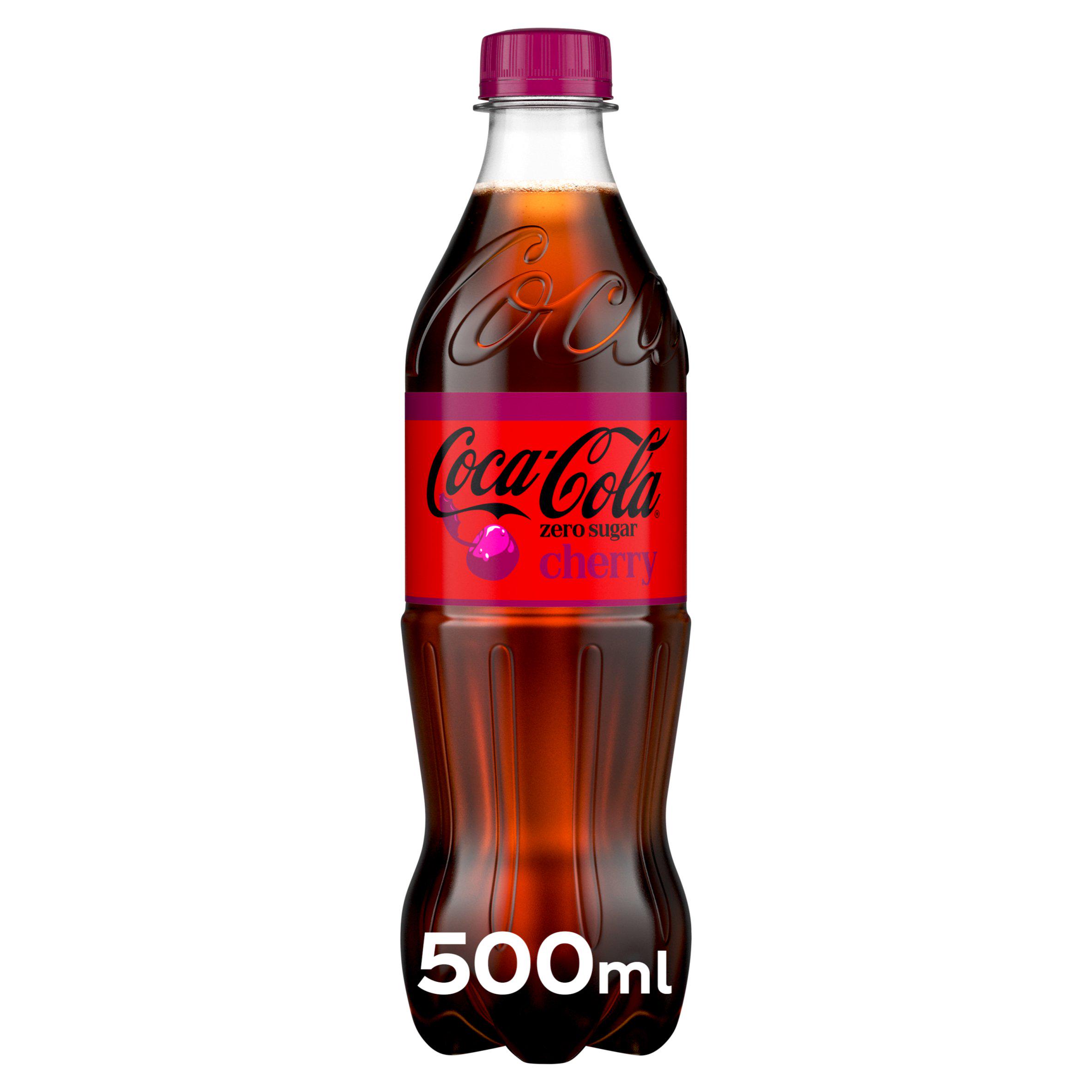 Coca-Cola Zero Sugar Cherry Flavour Cola 500ml