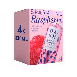 Dash Raspberry Sparkling Water 4 x 330ml - gallery image 2
