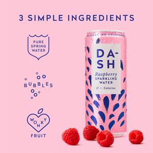 Dash Raspberry Sparkling Water 4 x 330ml - gallery image 3