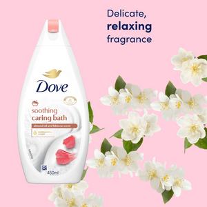 Dove Purely Pampering Almond Cream & Hibiscus Bath Soak 450ml - gallery image 3