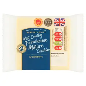 Sainsbury's West Country Farmhouse Mature Cheddar 220g