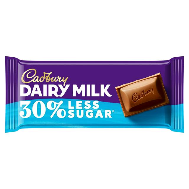 Cadbury Dairy Milk 30% Less Sugar Chocolate Bar 85g