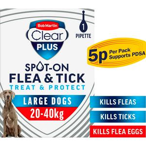 Bob Martin Clear Plus Spot On Flea Tick Treatment for Large Dogs Sainsbury s