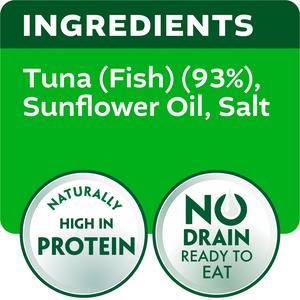 John West No Drain Fridge Pot Tuna Steak with a Little Sunflower Oil 3x110g - gallery image 5