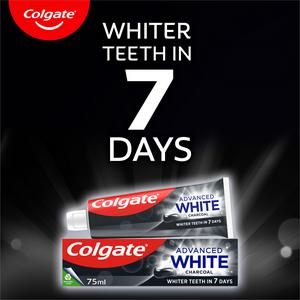 Colgate Advanced White Charcoal Teeth Whitening Toothpaste 75ml - gallery image 2