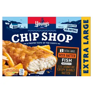 Young's Chip Shop Extra Large Beer Batter Fish Fillet x2 300g