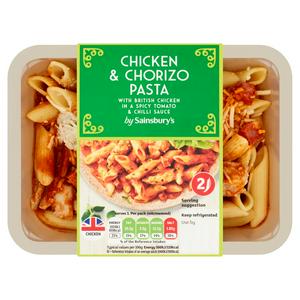 Sainsbury S Chicken Chorizo Pasta 400g Sainsbury S