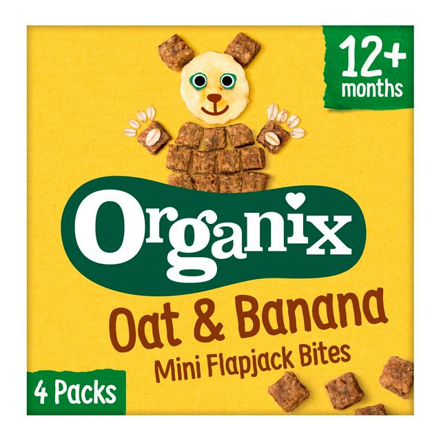 Organix Oat & Banana Mini Flapjack Bites 4x15g
