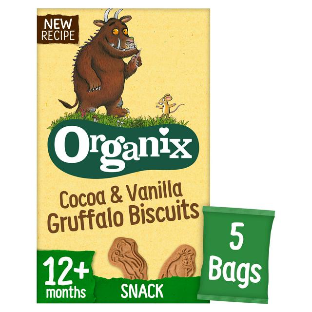 Organix Cocoa & Vanilla Gruffalo Biscuits 5x 20g