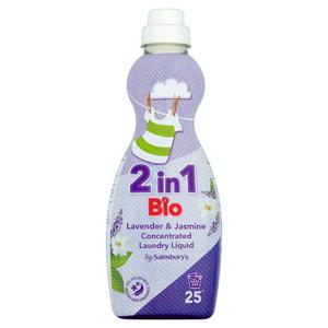 Sainsbury's 2 in 1 Bio Lavender & Jasmine Concentrated Laundry Liquid 750ml