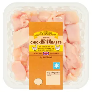 Sainsbury's British Fresh Diced Chicken Breast 400g