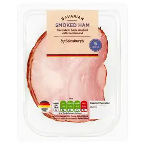 Sainsbury's German Bavarian Smoked Ham Slices x5 100g