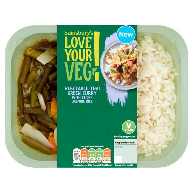 sainsbury's thai green curry ready meal