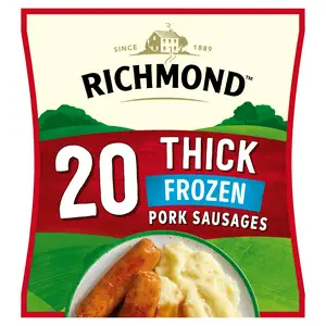 Richmond Thick Frozen Pork Sausages x20 860g