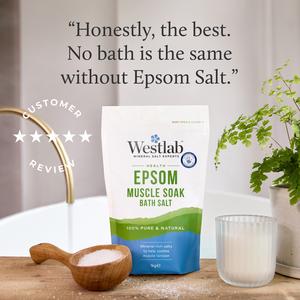 Westlab Pure Mineral Epsom Bath Salt 1kg - gallery image 5
