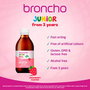 Bronchostop Junior Childrens Cough Syrup For Kids Aged 3+ 120ml - gallery image 2