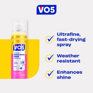Vo5 Extra Firm Hold Hair Spray 400 ML - gallery image 3