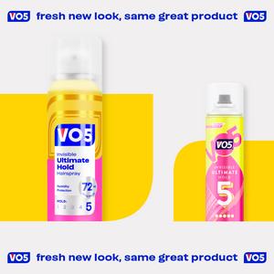 Vo5 Invisible Ultimate Hold Hairspray for Controllable Hair 400 ml - gallery image 5