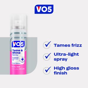 VO5 Tame & Shine Hair Spray 100ml - gallery image 3