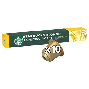 Starbucks by Nespresso Blonde Espresso Roast Coffee Pods x10