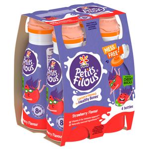 Petits Filous Kids Strawberry Yoghurt Drink 4x100g - gallery image 2