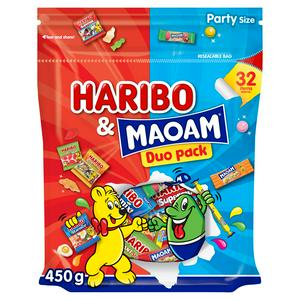 Haribo & Maoam 450g Duo Jelly & Chewy Sweets