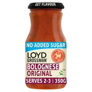 Loyd Grossman No Added Sugar Bolognese Pasta Sauce 350g
