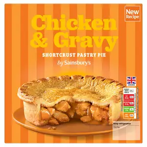 Sainsbury's Chicken & Gravy Shortcrust Pastry Pie 500g