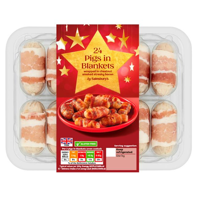 Sainsbury's Pigs in Blankets x24 520g - gallery image 1