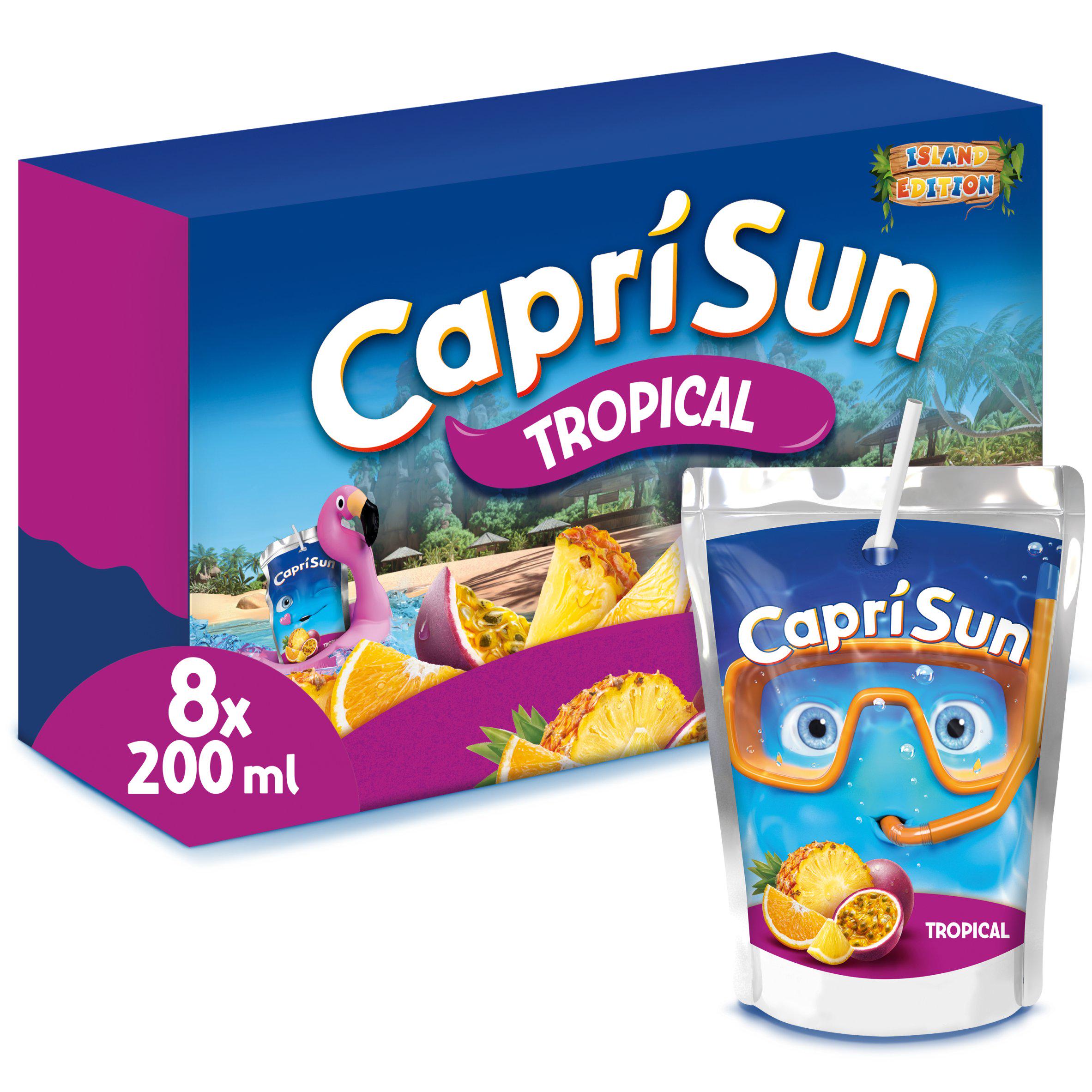 Capri-Sun Tropical Fruit Juice Drink Kids Pack 8 x 200ml