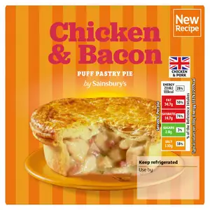 Sainsbury's Chicken & Bacon Puff Pastry Pie 200g