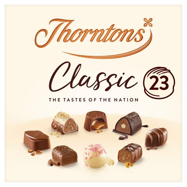 Thorntons Milk, Dark, White Classic Collection Chocolate Box 262g