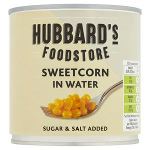 Hubbard's Foodstore Sweetcorn in Water 325g