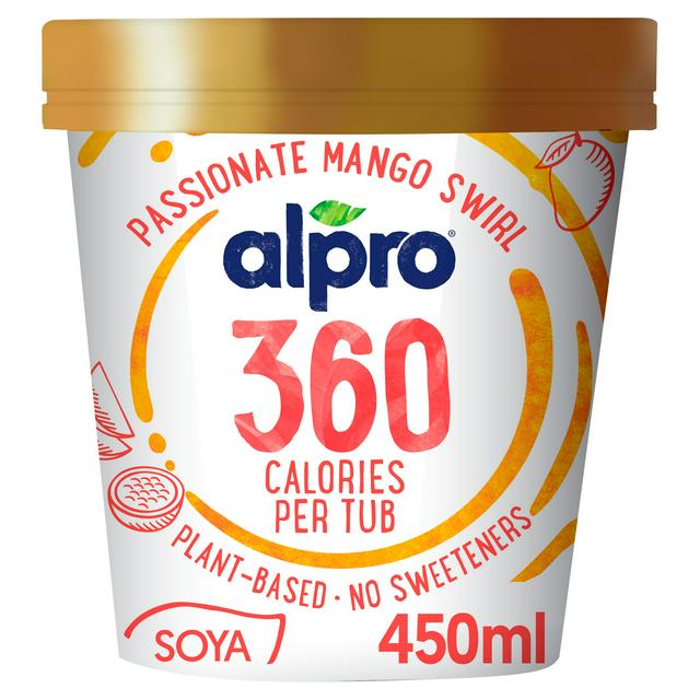 Alpro 360 Passionate Mango Swirl Ice Cream 450ml Sainsbury S Alpro 360 Passionate Mango Swirl Ice Cream 450ml Sainsbury S