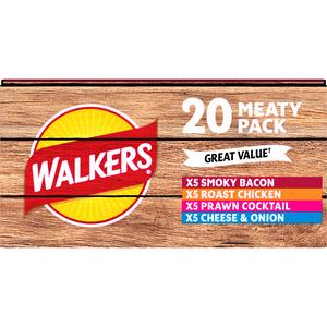 Walkers Meaty Variety Multipack Crisps 20x25g - gallery image 6