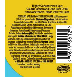 Robinsons Mini Lemon & Lime On The Go Squash 66ml - gallery image 3