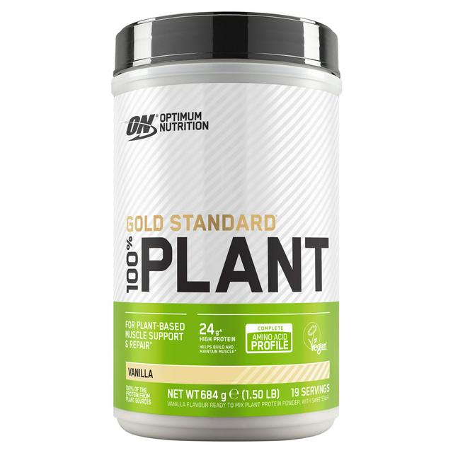 Optimum Nutrition Gold Standard 100% Plant-Based Protein Vanilla Naturally Flavoured 684g