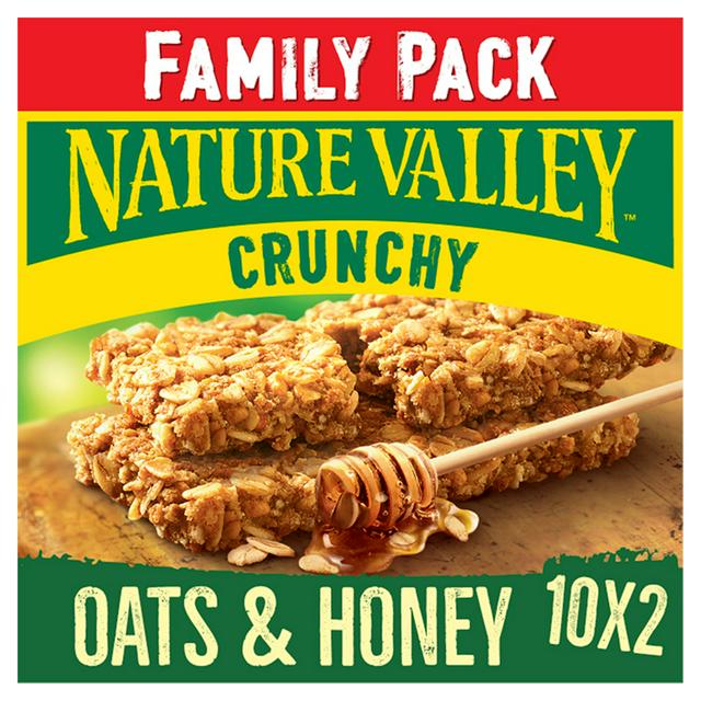 Nature Valley Crunchy Oats & Honey Family Pack Cereal Biscuit Snack Bars - gallery image 1