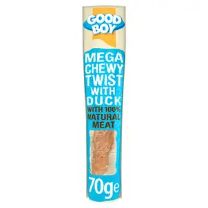 Good Boy Pawsley & Co Mega Chewy Twist with Duck Dog Treats 70g