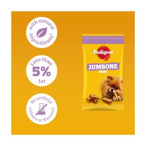 Pedigree Jumbone Mini Adult Small Dog Treats Beef & Poultry Chews x4 160g - gallery image 3