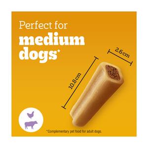 Pedigree Jumbone Adult Medium Dog Treat Beef & Poultry Chews x2 180g - gallery image 5