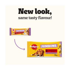 Pedigree Jumbone Adult Medium Dog Treat Beef & Poultry Chews x2 180g - gallery image 6
