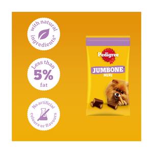 Pedigree Jumbone Mini Adult Small Dog Treats Chicken & Lamb Chews x4 160g - gallery image 3