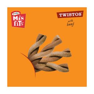 Misfits Twistos Dog Treats Chews with Beef 105g - gallery image 3