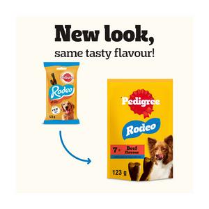 Pedigree Rodeo Adult Dog Treats Beef Sticks x7 123g - gallery image 6