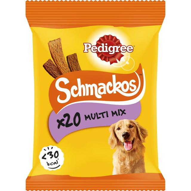 Pedigree Schmackos Dog Treats Chews Meat Variety Sticks x20