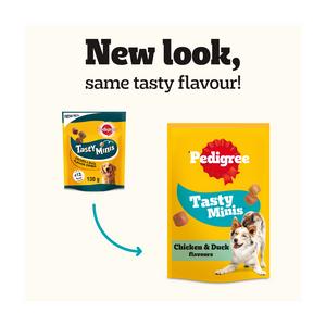 Pedigree Tasty Minis Adult Dog Treats Chicken & Duck Chewy Cubes 130g - gallery image 6