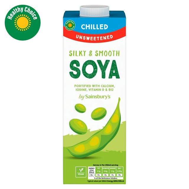 Sainsburys Sainsbury's Unsweetened Soya Drink 1L